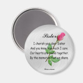 AIMANT SOEUR PERSONNALISÉE -MAGNET (Recto/Verso)