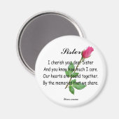 AIMANT SOEUR PERSONNALISÉE -MAGNET (Recto/Verso)
