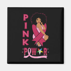 Aimant Sœur Pink Power Eastern Star Sensibilisation au ca