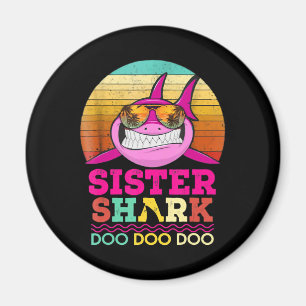 Aimant Soeur Shark Doo Doo Doo - Crazy Shark GIfts