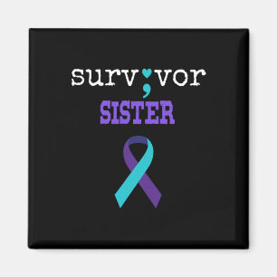 Aimant Soeur Survivante Semicolon Don Prévention du suici