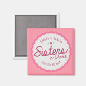 Aimant Soeurs dans l'aimant du Christ (Recto/Verso)