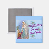 Aimant Soeurs Jubilé d'argent Cadeaux et cartes (Recto/Verso)