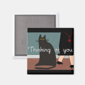 Aimant Soeurs "Penser à vous" Cartes et cadeaux-Cat Desig (Recto/Verso)