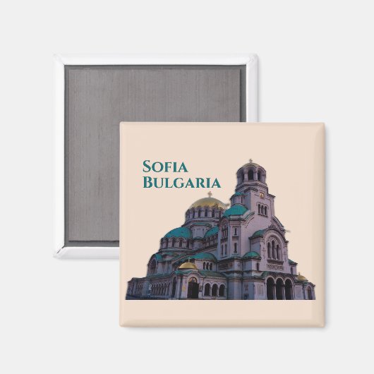 Aimant Sofia Bulgarie : Cathédrale Alexandre Nevski (Recto/Verso)