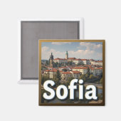 Aimant 🧲 Sofia Objet de Souvenir de Vacances pour les Vo (Recto/Verso)
