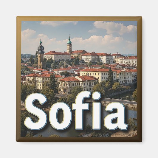 Aimant 🧲 Sofia Objet de Souvenir de Vacances pour les Vo (Devant)