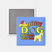 Aimant Soft_Coated_Wheaten_Terrier_Agilité (Recto/Verso)