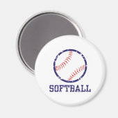 Aimant Softball (Recto/Verso)