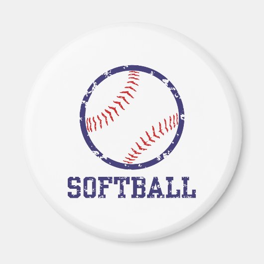 Aimant Softball (Devant)
