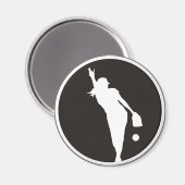 Aimant softball Circle Pitcher (Recto/Verso)