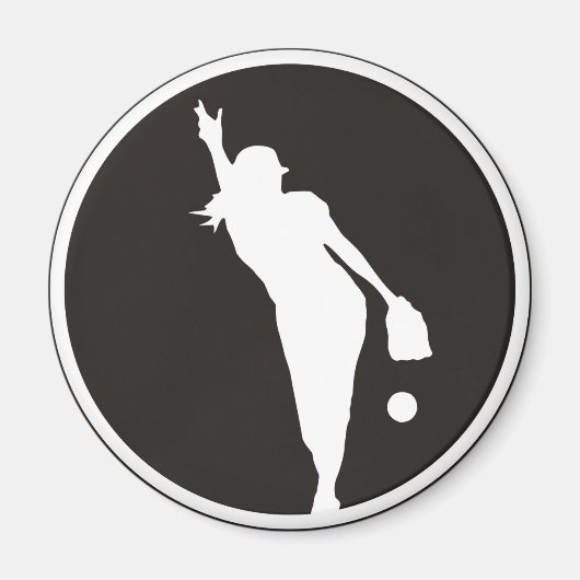 Aimant softball Circle Pitcher (Devant)