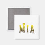 Aimant Softball Mia Leopard Grandma Mia Of A Softball Pla (Recto/Verso)