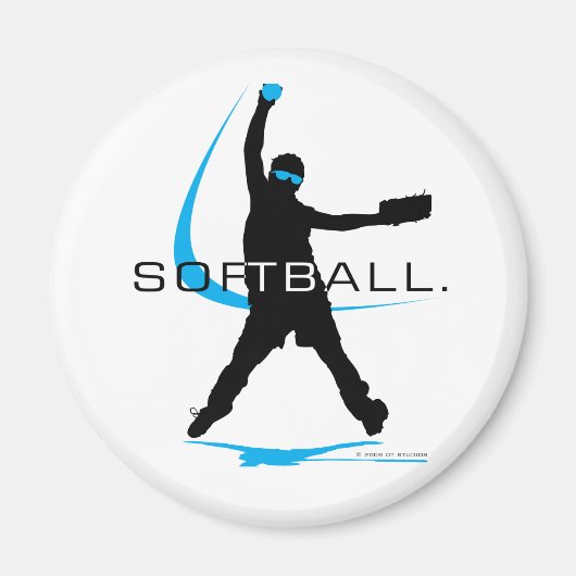 Aimant Softball - Pitcher (Devant)