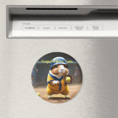 Aimant Softball Superstar : Le grand jeu du Cochon de Gui (In Situ (Lave-vaisselle))