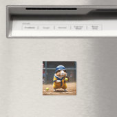 Aimant Softball Superstar : Le grand jeu du Cochon de Gui (In Situ (Lave-vaisselle))