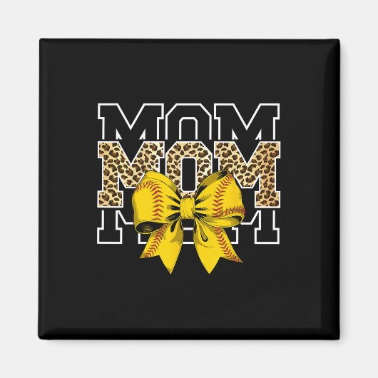 Aimant Softll Bow Women For Softll Leopard Mom Mothers Da (Devant)