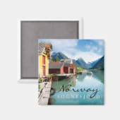 Aimant Sognefjord paysage fjord en Norvège (Recto/Verso)