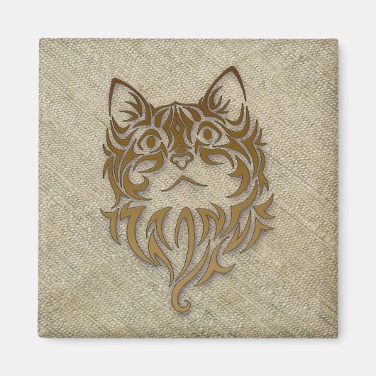 Aimant soie brute pour chaton (Devant)