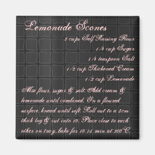 Aimant Soie d'aimant de recette de scones de limonade