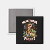 Aimant Soins avant le profit (Recto/Verso)