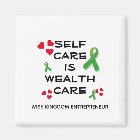 Aimant SOINS DE SANTÉ Mentale SOI-SOINS SOINS DE RICHESSE (Devant)