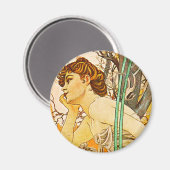 Aimant Soirée, Alphonse Mucha (Recto/Verso)