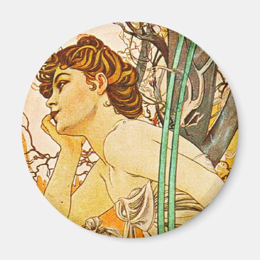 Aimant Soirée, Alphonse Mucha (Devant)
