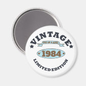 Aimant Soirée de 40 ans vintage personnalisée (Recto/Verso)