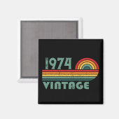 Aimant Soirée de 50 ans vintage personnalisée (Recto/Verso)