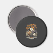 Aimant Soirée de poule hantée d'Halloween (Recto/Verso)
