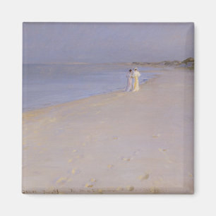 Aimant Soirée d'été à la plage du sud, Skagen, 1893