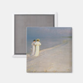 Aimant Soirée d'été sur la Skagen Southern Beach (Recto/Verso)