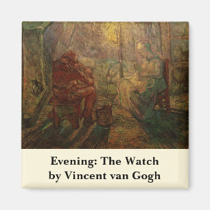 Aimant Soirée - La Veillée par Vincent van Gogh