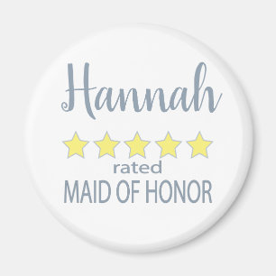 Aimant Soirée nuptiale et mariage 5 étoiles femme d'honne