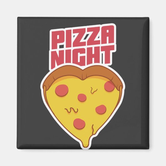 Aimant Soirée Pizza (Devant)