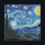 Aimant Soirée Van Gogh Starry. Impressionnisme art vintag<br><div class="desc">L'aimant Van Gogh "The Starry Night".</div>