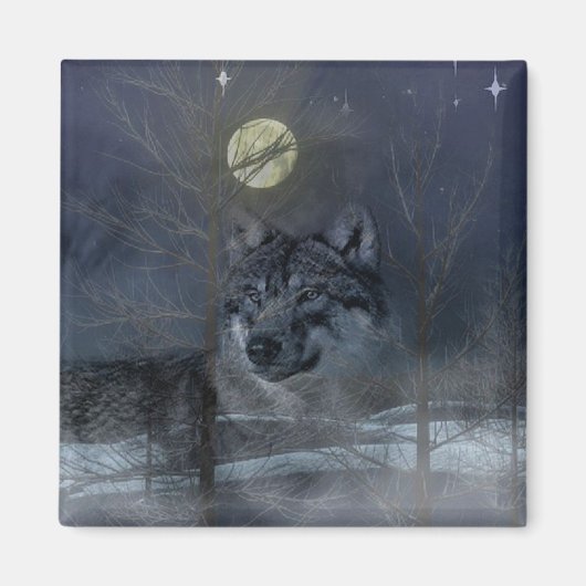 Aimant Soirée Wolf Spirit Moon (Devant)