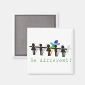 Aimant Sois différent ! (Recto/Verso)