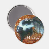 Aimant Sois gentil ou je vais vous puer !-aimant (Recto/Verso)