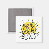 Aimant Sois le soleil, en lettres (Recto/Verso)