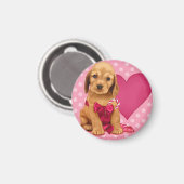 Aimant Sois Mon Cocker Spaniel Valentine (Recto/Verso)