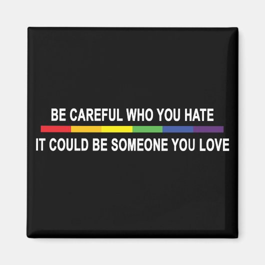 Aimant Sois Prudent Qui Tu Détestes (Devant)