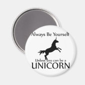 Aimant Sois Toi-Même Unicorne (Recto/Verso)