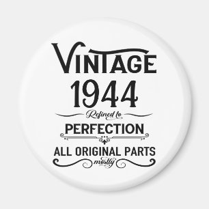 Aimant Soixante-dix vintages fête du 80e anniversaire