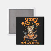Aimant Soky Biscuits Club Chat Drôle Halloween Baking (Recto/Verso)