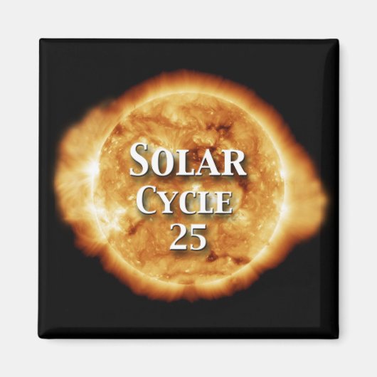 Aimant Solaire Cycle 25 Soleil actif (Devant)