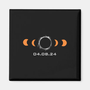 Aimant Solaire Total Sun Eclipse 8 Avril 2024 Chemin D'Ac