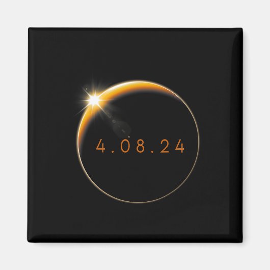 Aimant Solar Eclipse 2024 040824 Eclipse Hommes Femmes En (Devant)
