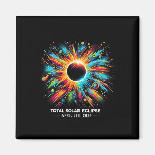 Aimant Solar Eclipse 2024 04.08.24 Eclipse Hommes Femmes